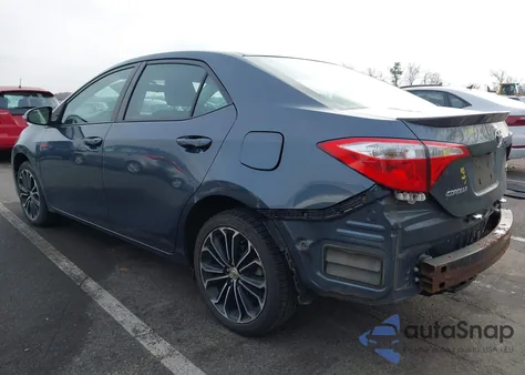 2016 Toyota Corolla S Plus из США, поврежденный, VIN 2T1BURHE3GC511316